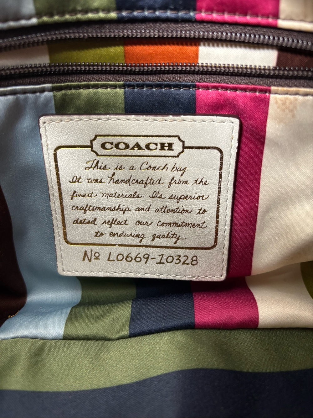 RARE Coach 10328 Legacy 65th Anniversary Double Turnlock Shoulder Bag Pond Blue - Picture 9 of 11